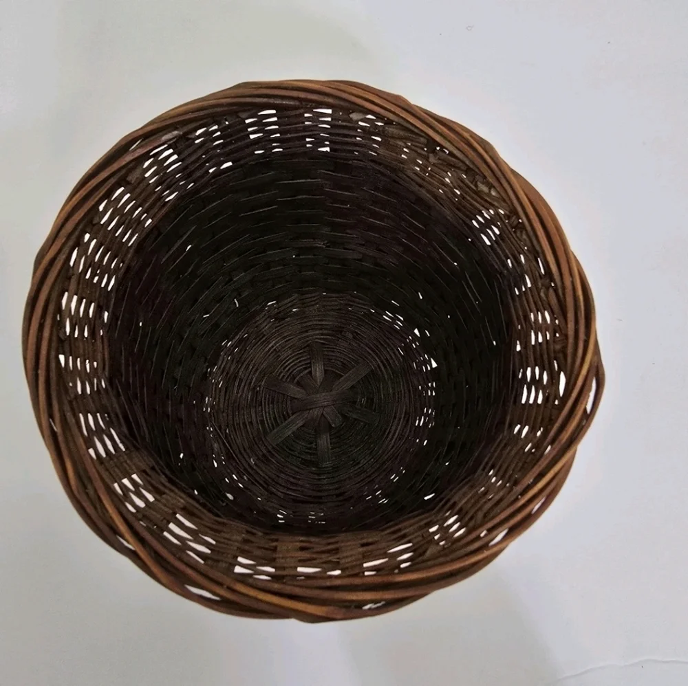 vintage Mini Wicker 5 Inch Planter Vase‎ Rustic Boho Style